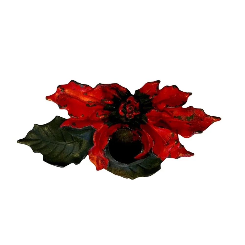 Vintage Cast Iron Holiday Candle Holders (Set of 7)